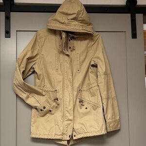 Love Tree Tan Utility Jacket with Hood